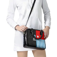 Personalised West Papua Shoulder Handbag Polynesian Pattern With Coat Of Arms