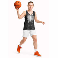 New Zealand Matariki Basketball Jersey Maori Moko Black Galaxy LT05 - Polynesian Pride