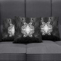New Zealand Matariki Pillow Cover Maori Moko Black Galaxy LT05 - Polynesian Pride