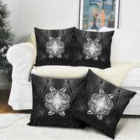 New Zealand Matariki Pillow Cover Maori Moko Black Galaxy LT05 - Polynesian Pride