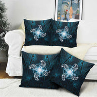 New Zealand Matariki Waita Pillow Cover Maori Moko Dark Blue Galaxy LT05 - Polynesian Pride