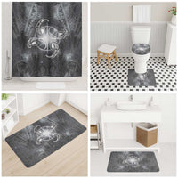 New Zealand Matariki Ururangi Bathroom Set Maori Moko Grey Galaxy