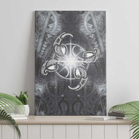 New Zealand Matariki Ururangi Canvas Wall Art Maori Moko Grey Galaxy LT05 - Polynesian Pride