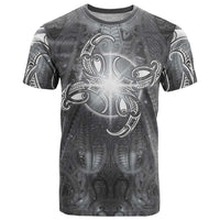 New Zealand Matariki Ururangi T Shirt Maori Moko Grey Galaxy