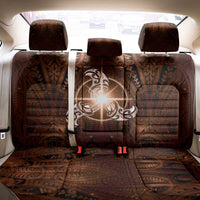 New Zealand Matariki Tupuanuku Back Car Seat Cover Maori Moko Brown Galaxy