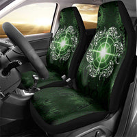New Zealand Matariki Tupuarangi Car Seat Cover Maori Moko Green Galaxy