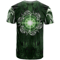 New Zealand Matariki Tupuarangi T Shirt Maori Moko Green Galaxy