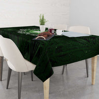 New Zealand Matariki Tupuarangi Tablecloth Maori Moko Green Galaxy LT05 - Polynesian Pride