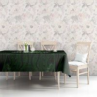 New Zealand Matariki Tupuarangi Tablecloth Maori Moko Green Galaxy LT05 - Polynesian Pride