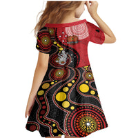 Papua New Guinea And Australia Aboriginal Family Matching Mermaid Dress and Hawaiian Shirt Bird Of Paradise And Kangaroo Together