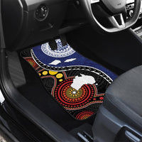 Samoa And Australia Together Car Mats Aboriginal Mix Polynesian
