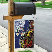 Samoa And Australia Together Garden Flag Aboriginal Mix Polynesian