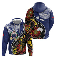 Samoa And Australia Together Hoodie Aboriginal Mix Polynesian LT05 - Polynesian Pride