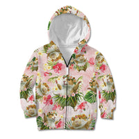 Hawaii Guinea Hula Pig Kid Hoodie Funny Tropical Style