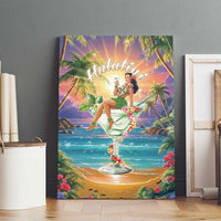 Aloha Hawaii Canvas Wall Art Hula Martini Tropical Vibes - Polynesian Pride