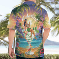 Aloha Hawaii Hawaiian Shirt Hula Martini Tropical Vibes - Polynesian Pride