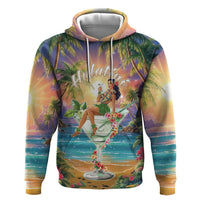 Aloha Hawaii Hoodie Hula Martini Tropical Vibes - Polynesian Pride