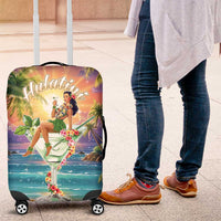 Aloha Hawaii Luggage Cover Hula Martini Tropical Vibes LT05 Colorful - Polynesian Pride