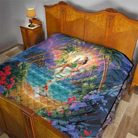 Aloha Hawaii Quilt Hula Martini Tropical Vibes - Polynesian Pride