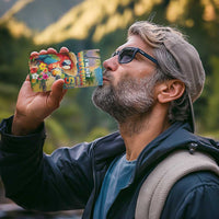 Hawaii Parrot 4 in 1 Can Cooler Tumbler Im Not Waiting Till 5 Oclock - Polynesian Pride