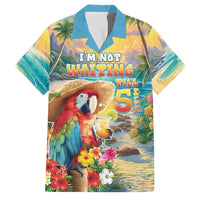 Hawaii Parrot Family Matching Off Shoulder Maxi Dress and Hawaiian Shirt Im Not Waiting Till 5 Oclock LT05 Dad's Shirt - Short Sleeve Colorful - Polynesian Pride
