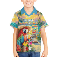Hawaii Parrot Family Matching Summer Maxi Dress and Hawaiian Shirt Im Not Waiting Till 5 Oclock LT05 Son's Shirt Colorful - Polynesian Pride