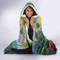 Hawaii Parrot Hooded Blanket Im Not Waiting Till 5 Oclock - Polynesian Pride