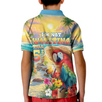 Hawaii Parrot Kid Polo Shirt Im Not Waiting Till 5 Oclock - Polynesian Pride