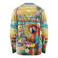 Hawaii Parrot Long Sleeve Shirt Im Not Waiting Till 5 Oclock