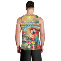 Hawaii Parrot Men Tank Top Im Not Waiting Till 5 Oclock - Polynesian Pride