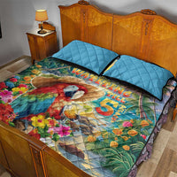 Hawaii Parrot Quilt Bed Set Im Not Waiting Till 5 Oclock - Polynesian Pride