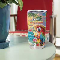 Hawaii Parrot Tumbler Cup Im Not Waiting Till 5 Oclock