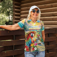 Hawaii Parrot Women Polo Shirt Im Not Waiting Till 5 Oclock LT05 - Polynesian Pride
