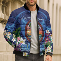Guam Liberation Day Bomber Puffer Jacket Pas Para I Chamoru