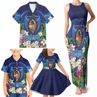 Guam Liberation Day Family Matching Tank Maxi Dress and Hawaiian Shirt Pas Para I Chamoru LT05 - Polynesian Pride