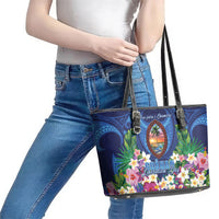 Guam Liberation Day Leather Tote Bag Pas Para I Chamoru