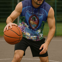 Guam Liberation Day Sleeveless Hoodie Pas Para I Chamoru