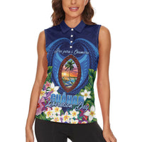 Guam Liberation Day Women Sleeveless Polo Shirt Pas Para I Chamoru