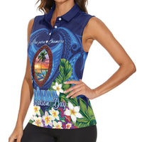 Guam Liberation Day Women Sleeveless Polo Shirt Pas Para I Chamoru