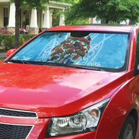 New Zealand Birds Christmas Auto Sun Shade Pohutukawa Xmas Tree