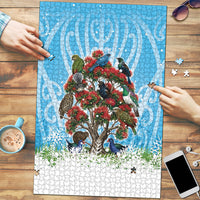New Zealand Birds Christmas Puzzle Pohutukawa Xmas Tree