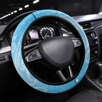 New Zealand Birds Christmas Steering Wheel Cover Pohutukawa Xmas Tree