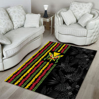 Hawaii Lei Kanaka Maoli Flag Area Rug Tropical Vibes