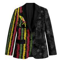 Hawaii Lei Kanaka Maoli Flag Blazer Tropical Vibes