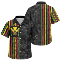Hawaii Lei Kanaka Maoli Flag Family Matching Summer Maxi Dress and Hawaiian Shirt Tropical Vibes LT05 Son's Shirt Black - Polynesian Pride