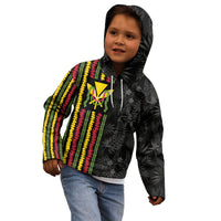 Hawaii Lei Kanaka Maoli Flag Kid Hoodie Tropical Vibes