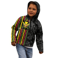 Hawaii Lei Kanaka Maoli Flag Kid Hoodie Tropical Vibes