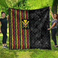Hawaii Lei Kanaka Maoli Flag Quilt Tropical Vibes