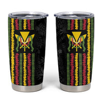 Hawaii Lei Kanaka Maoli Flag Tumbler Cup Tropical Vibes