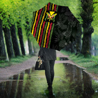 Hawaii Lei Kanaka Maoli Flag Umbrella Tropical Vibes